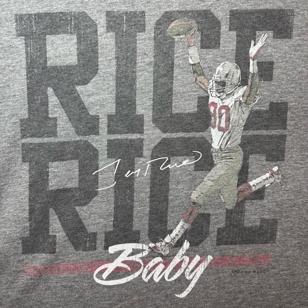 Rare NFL Mens San Francisco 49ers Jerry Rice Rice Baby XXL shirt HOF Vintage